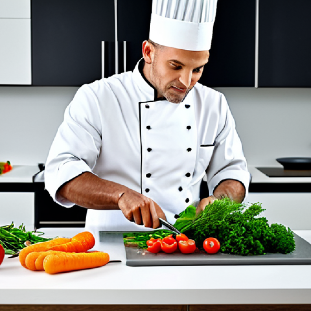 취미로 할 수 있는 활동 추천 - Culinary Arts**

"A professional chef in a clean, modern kitchen, fully clothed in chef's whites, pr...