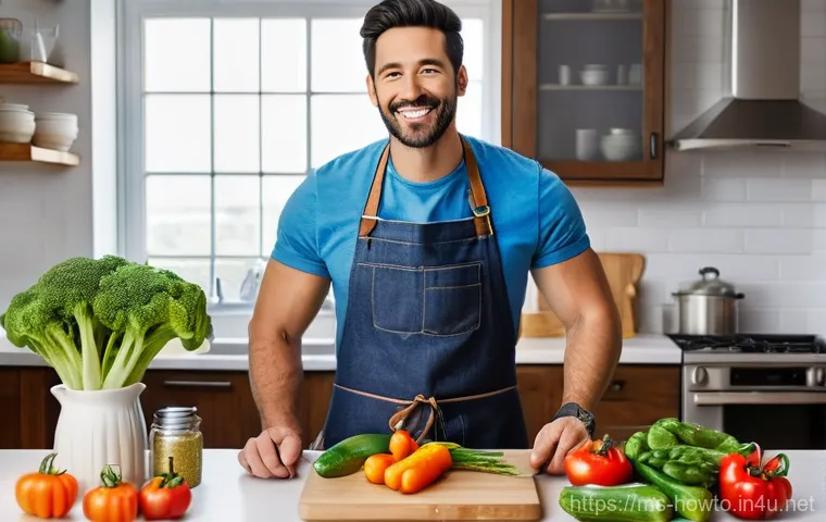 스마트폰 화면 분할 활용법 - **Prompt:** A focused young woman, aged late 20s, sits comfortably at a modern wooden desk in a well...
