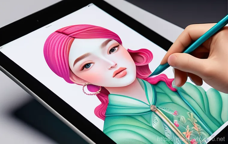아이패드 드로잉 활용법 - **A Malaysian digital artist passionately working on an iPad Pro with an Apple Pencil in a sun-drenc...