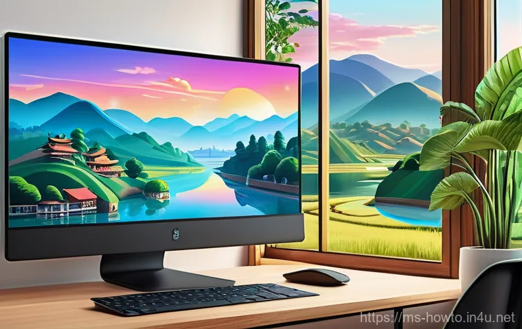 아이패드 드로잉 활용법 - **A close-up, top-down view of an iPad screen displaying a vibrant digital art illustration in progr...